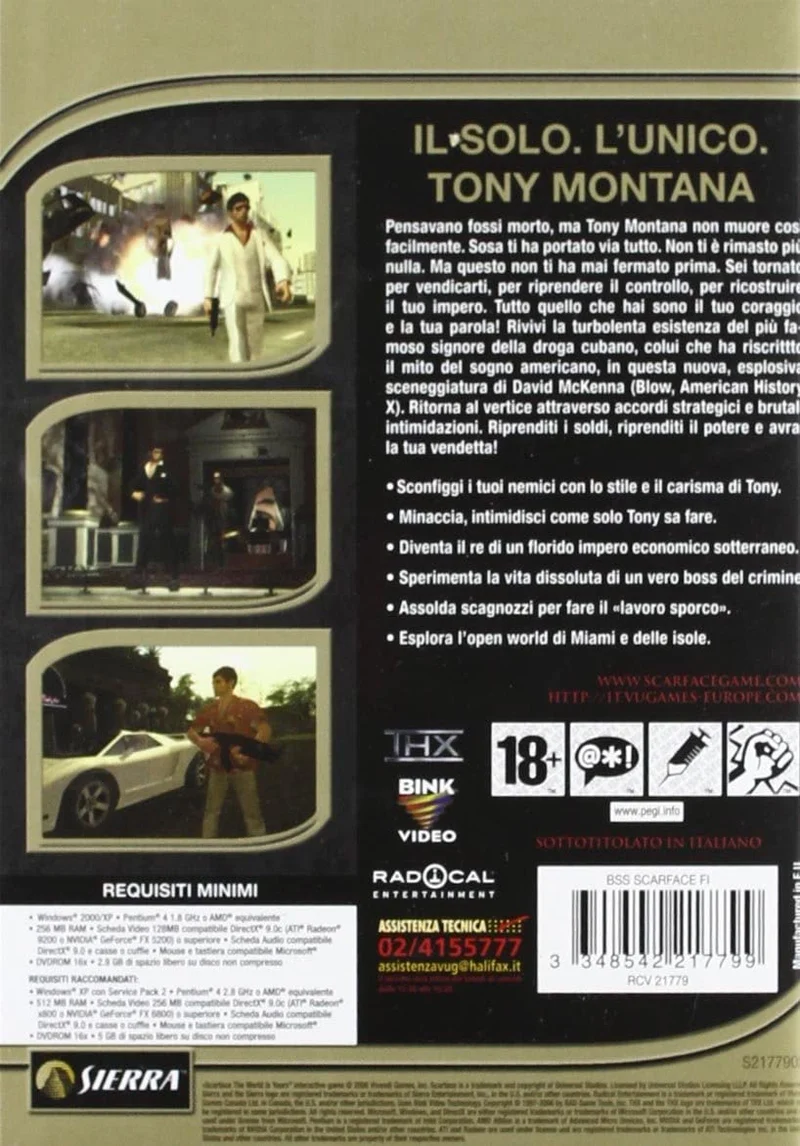 SCARFACE THE WORLD IS YOURS PC (versione italiana)