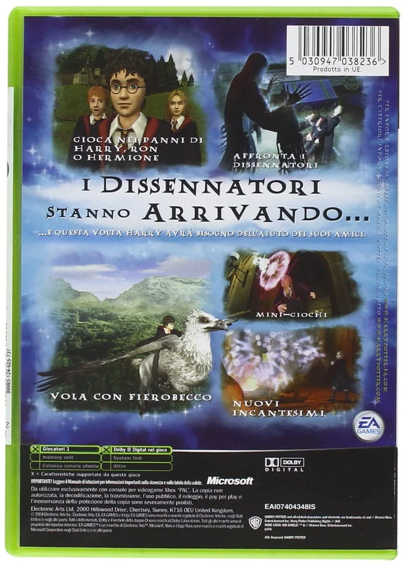 HARRY POTTER E IL PRIGIONIERO DI AZKABAN XBOX (versione italiana)
