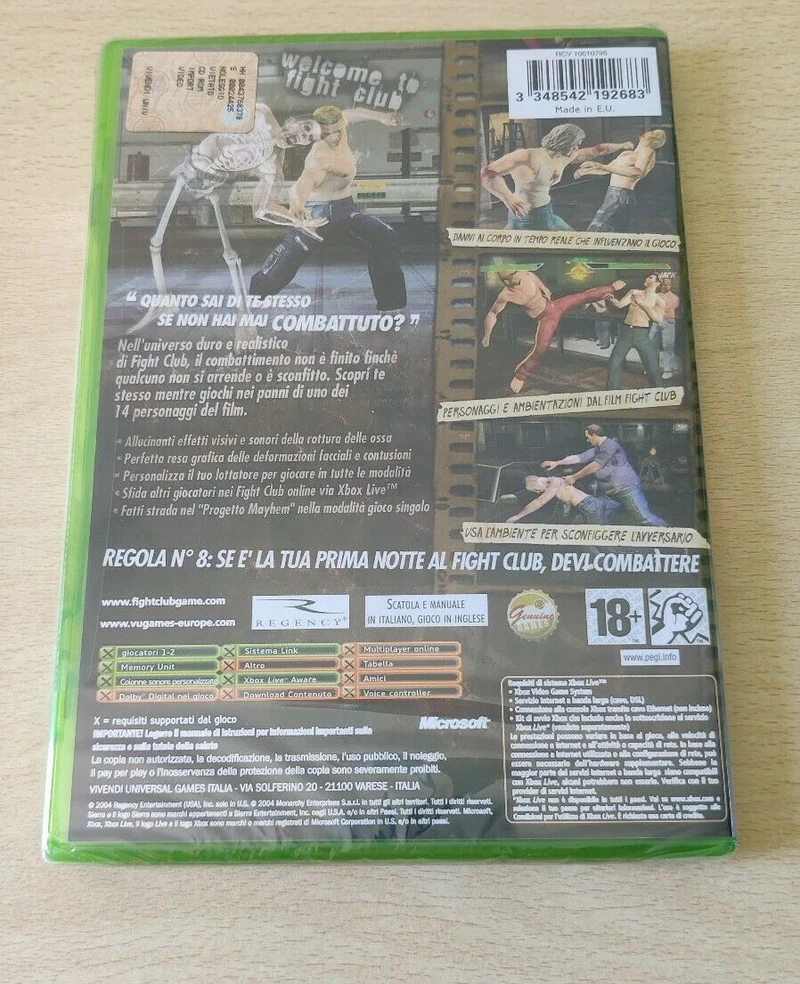 FIGHT CLUB XBOX (versione italiana)