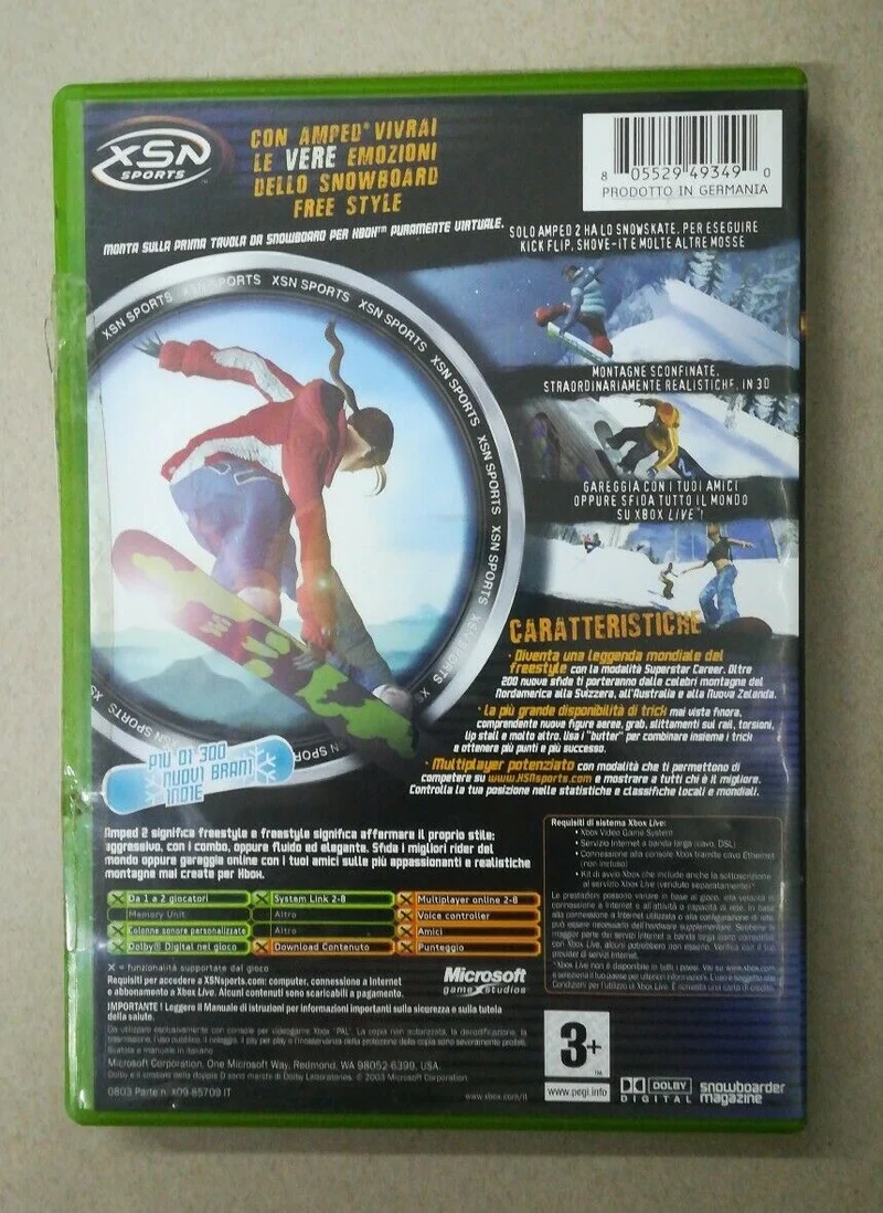 AMPED 2 XBOX (versione italiana)