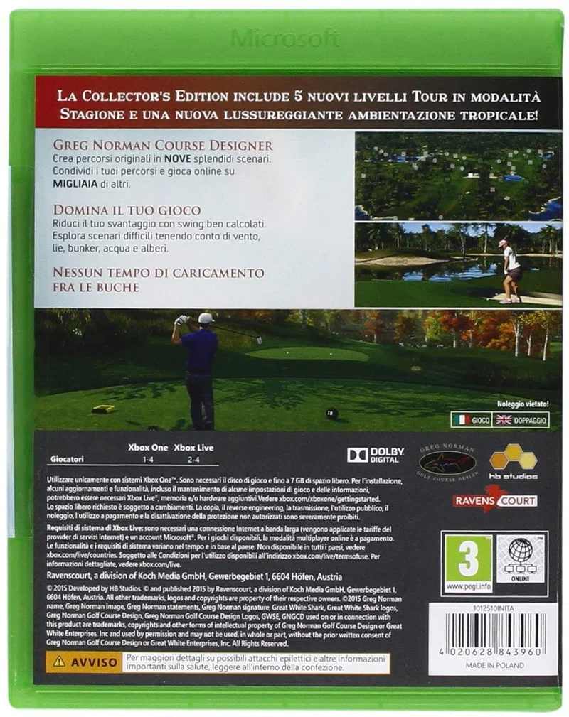 THE GOLF CLUB COLLECTOR'S EDITION XBOX ONE (versione italiana)