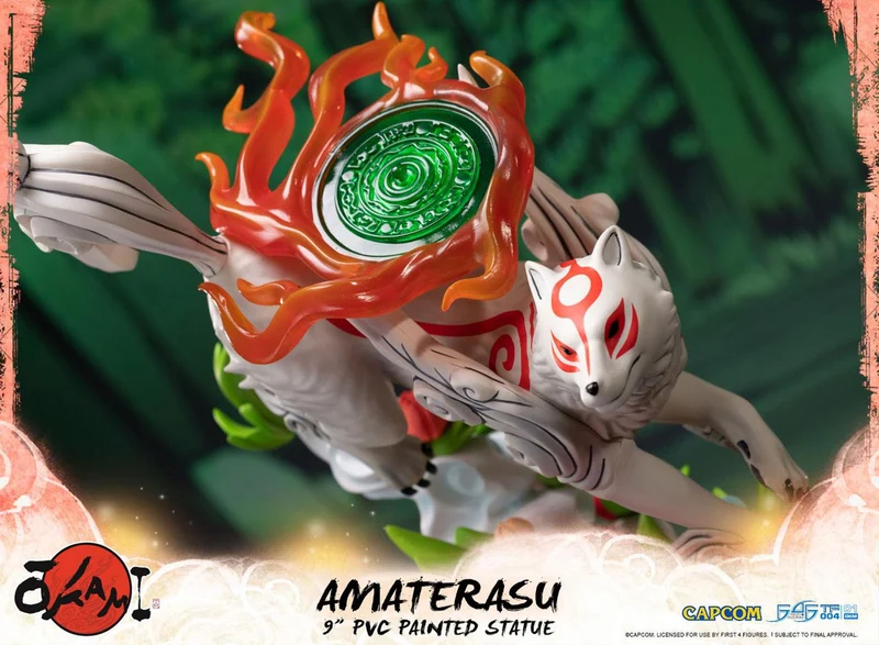 OKAMI FIGURE AMATERASU 9" PVC PAINTED STATUE
