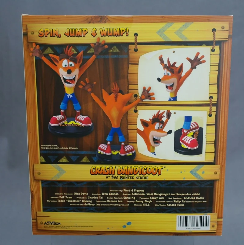 CRASH BANDICCOT 9"PVC PAINTED STATUE