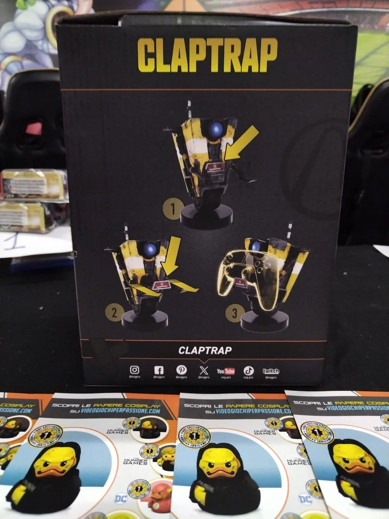 Claptrap Borderlands. Cable Guy (Porta Telefono e Controller )