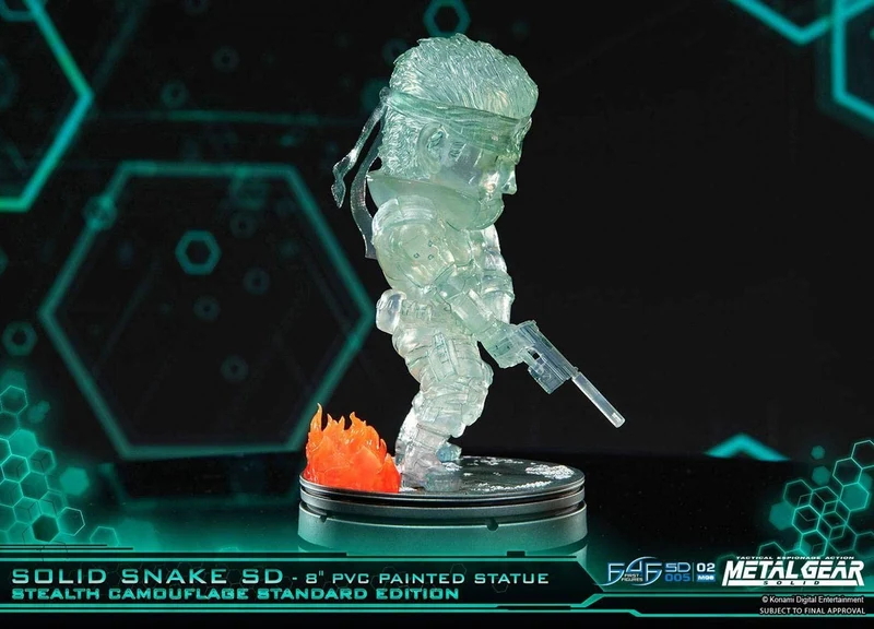 SOLID SNAKE SD STEALTH CAMOUFLAGE 8"PVC PAINTED STATUE