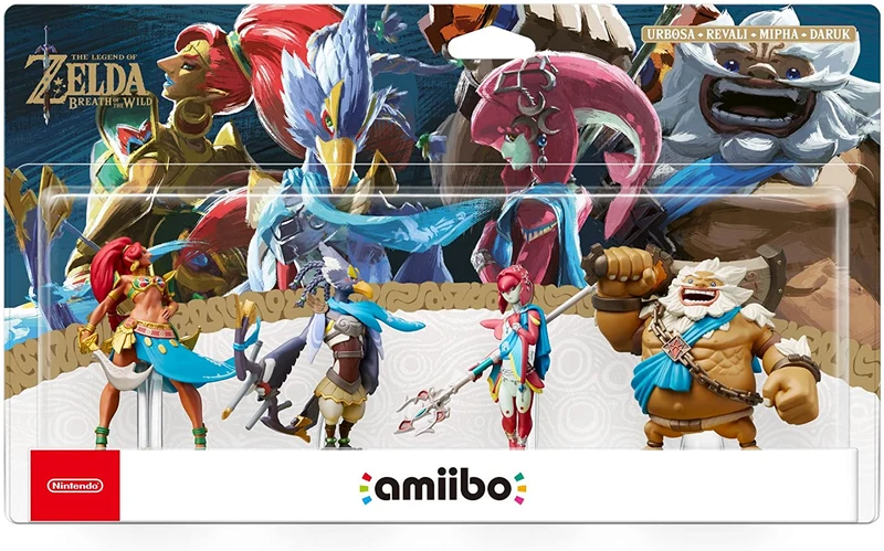 NINTENDO AMIIBO ZELDA- URBOSA-REVALI-MIPHA-DARUK