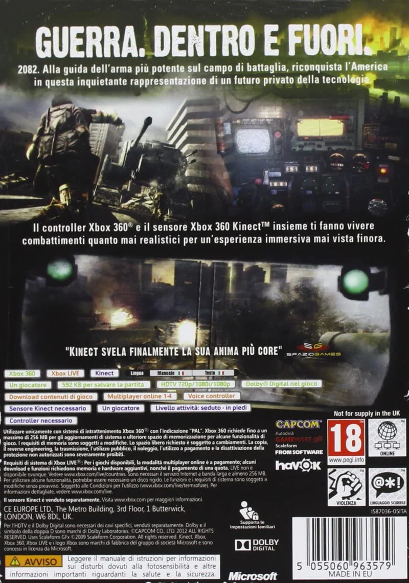 STEEL BATTALION HEAVY ARMOR XBOX 360 EDIZIONE ITALIANA(KINECT)