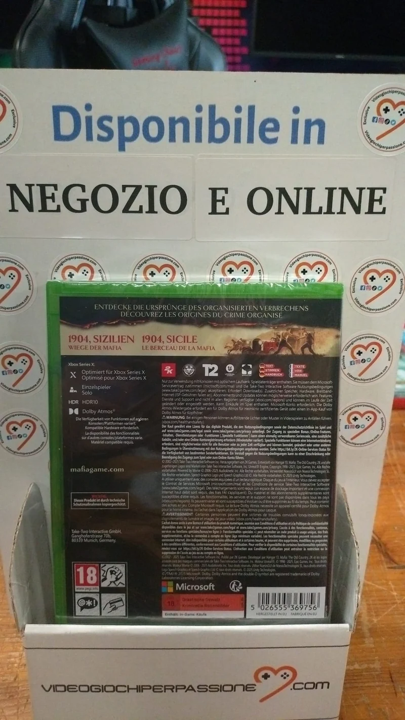 Mafia Terra Madre - The Old Country - Xbox Serie X Edizione Europea
