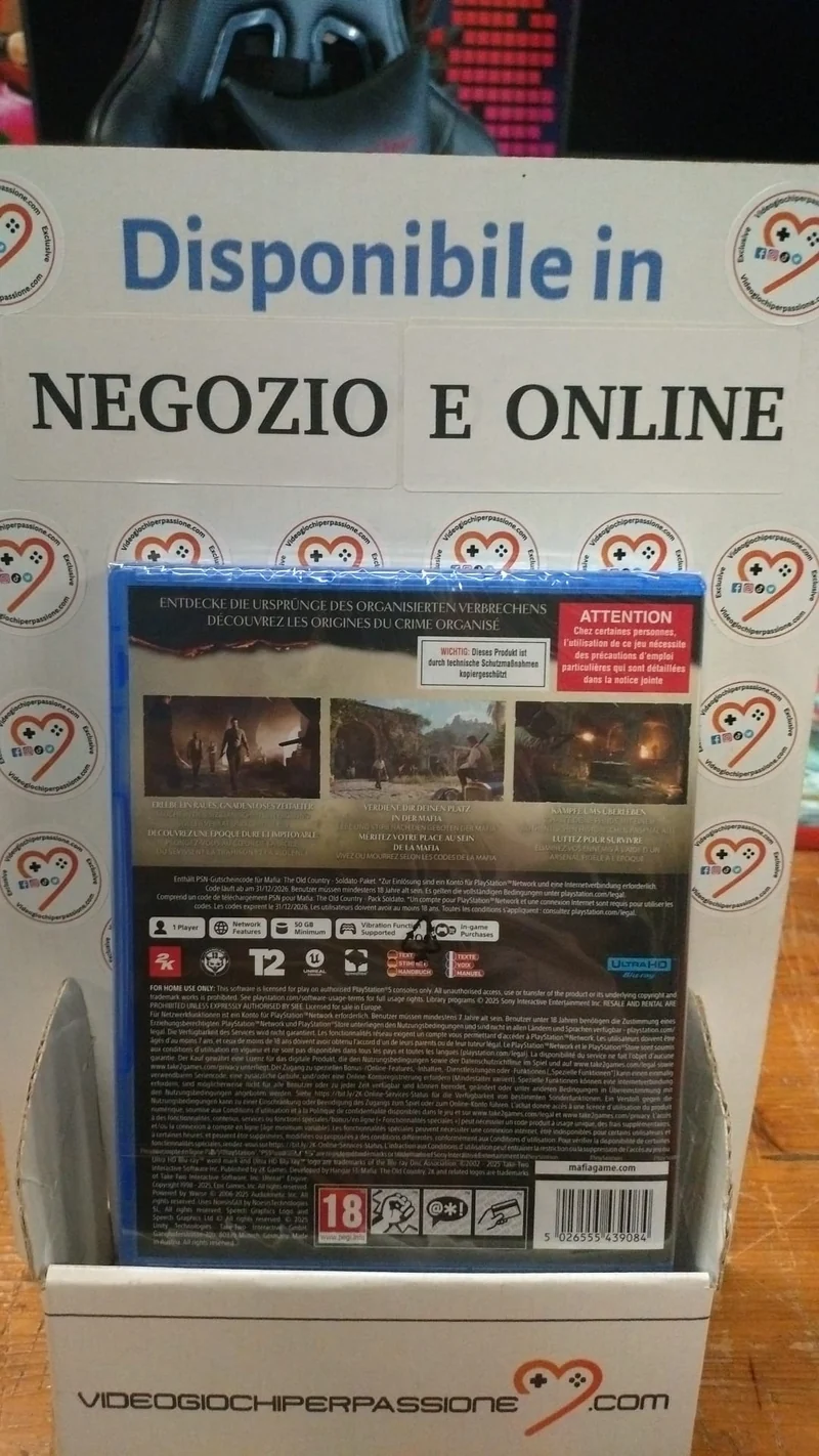 Mafia Terra Madre - The Old Country - Playstation 5 Edizione Europea