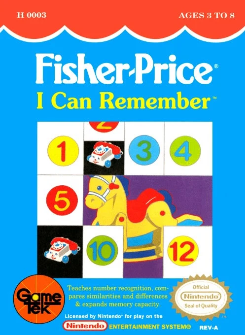 Fisher Price I Can Remember - Nintendo NES