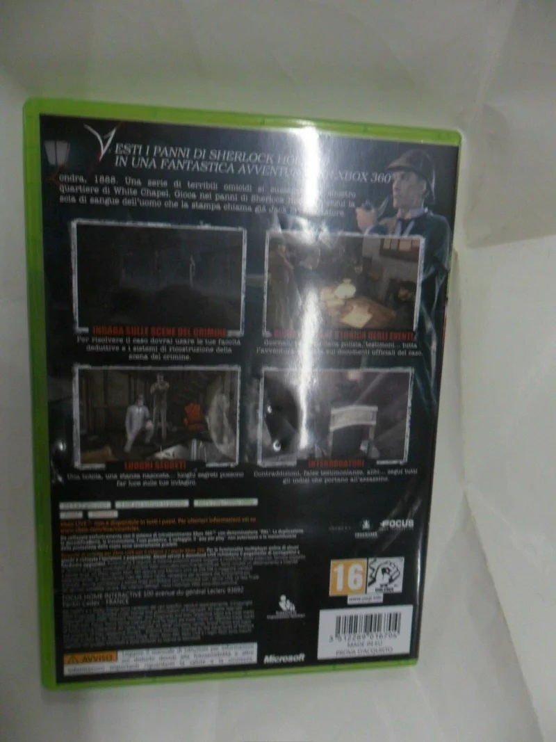 SHERLOCK HOLMES versus JACK LO SQUARTATORE XBOX 360 (versione italiana)