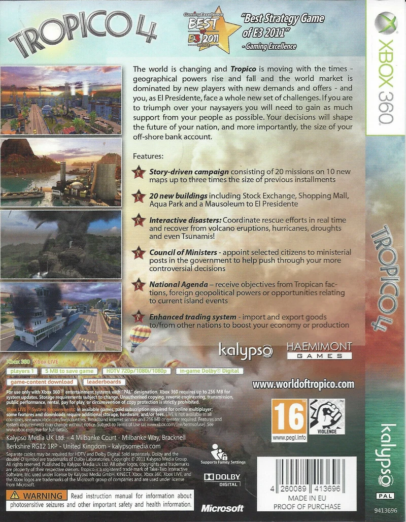 TROPICO 4 XBOX 360