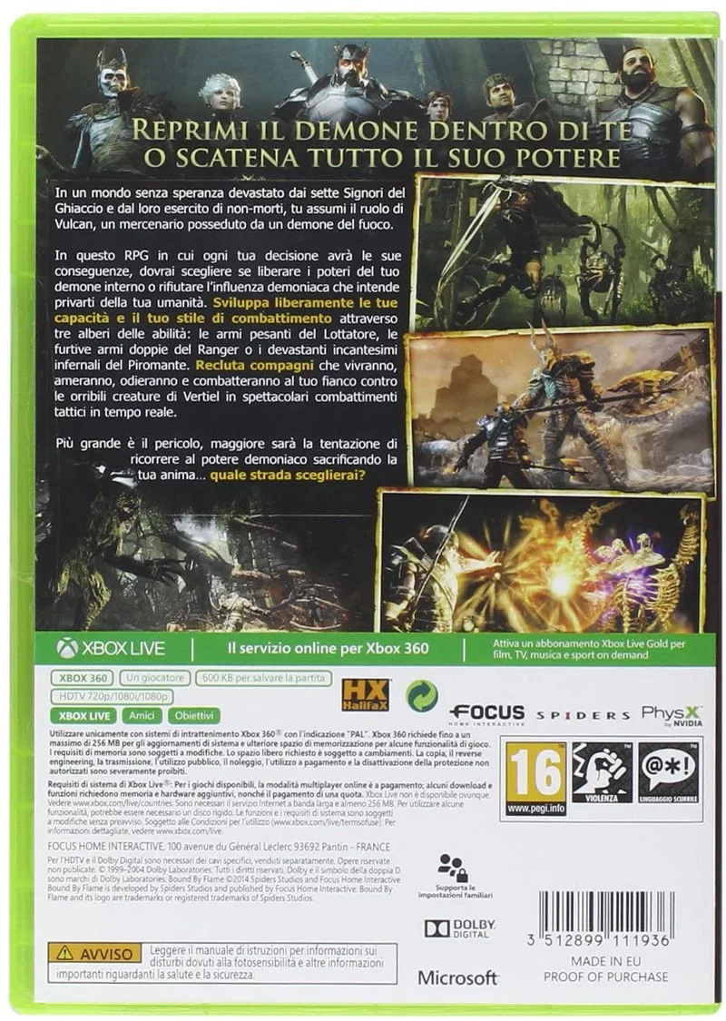 BOUND BY FLAME XBOX 360 (versione italiana)