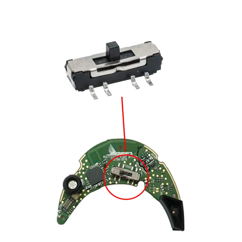 Bose QuietComfort 35 I II Plastic Power Button + Sliding Spring Switch Replacement Repair Kit - Parts