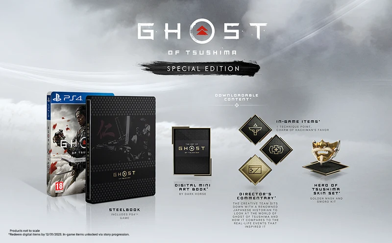 GHOST OF TSUSHIMA SPECIAL EDITION [STEELBOOK EDITION] PLAYSTATION 4 EDIZIONE REGNO UNITO