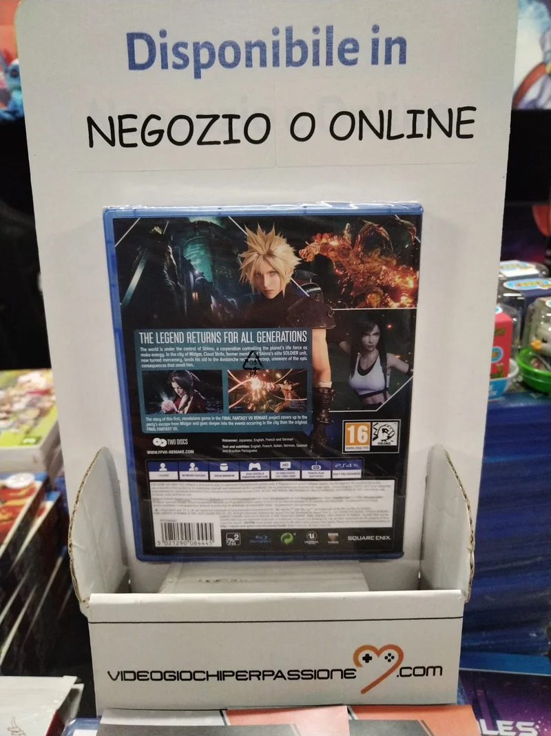 FINAL FANTASY VII REMAKE PLAYSTATION 4 EDIZIONE REGNO UNITO