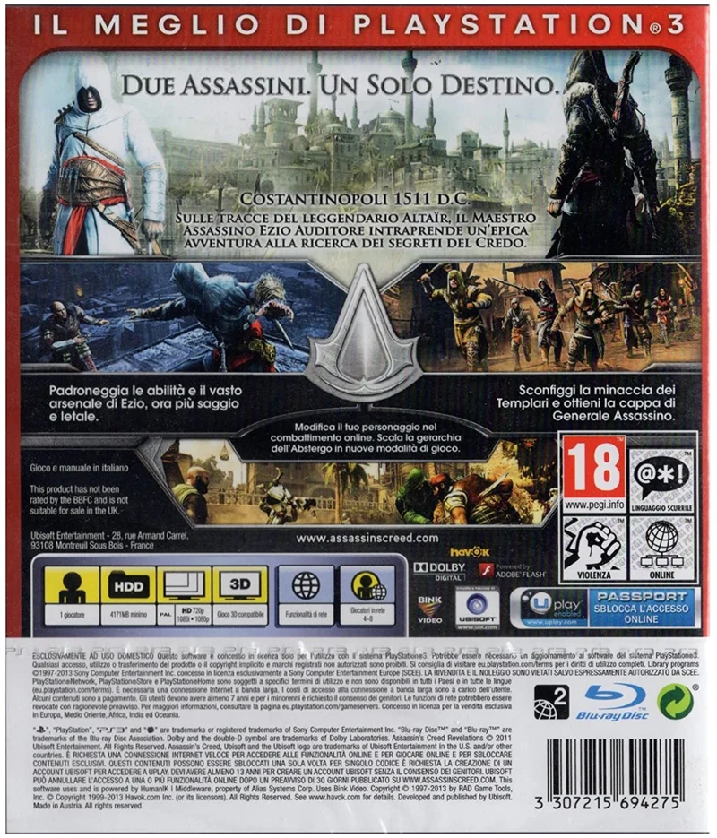 ASSASSIN'S CREED REVELATIONS PS3 (versione italiana)ESSENTIALS