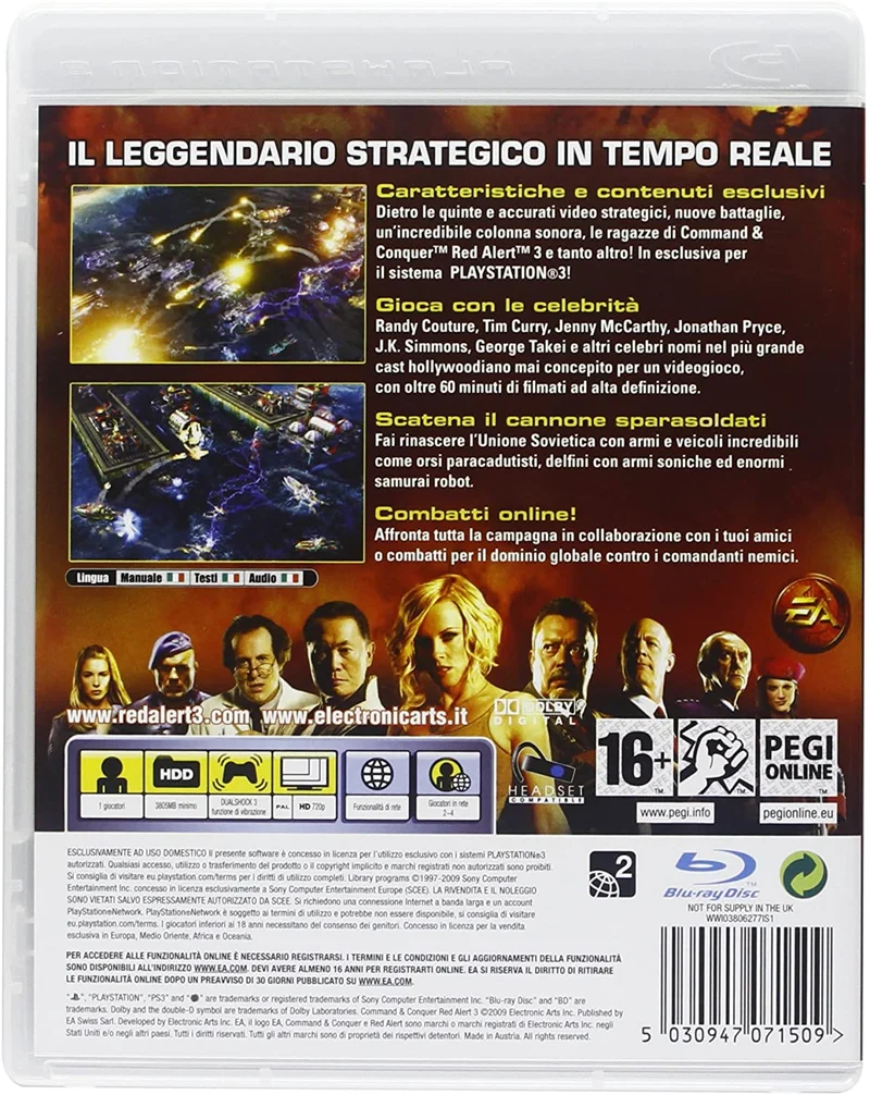 COMMAND & CONQUER RED ALERT 3 ULTIMATE EDITION PS3 (completamente in italiano)
