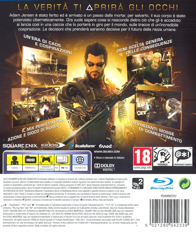 DEUS EX HUMAN REVOLUTION PS3