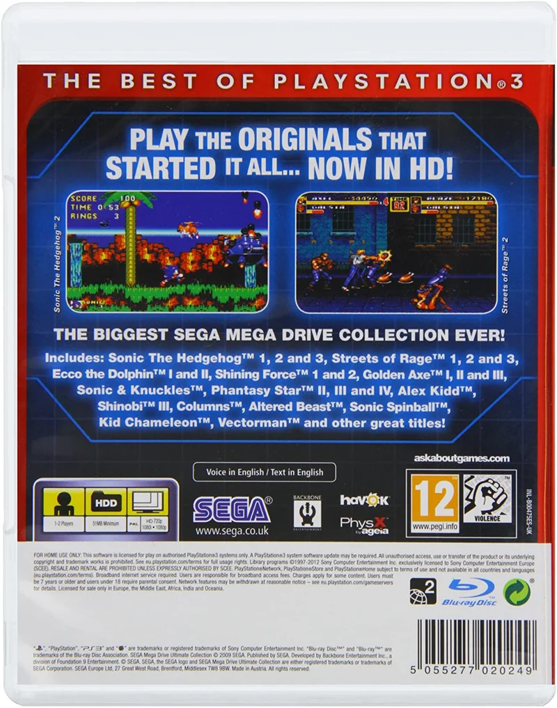 SEGA MEGA DRIVE ULTIMATE COLLECTION PS3