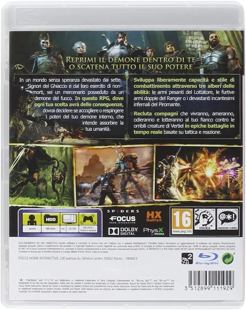 BOUND BY FLAME PS3 (versione italiana)