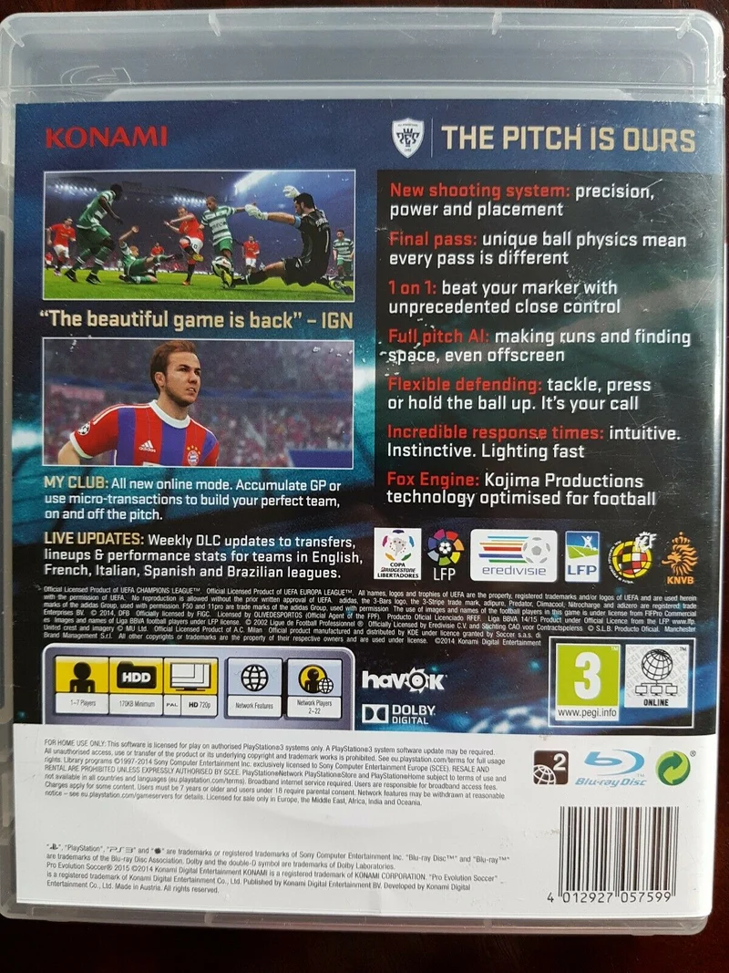 PRO EVOLUTION SOCCER 2015 PS3