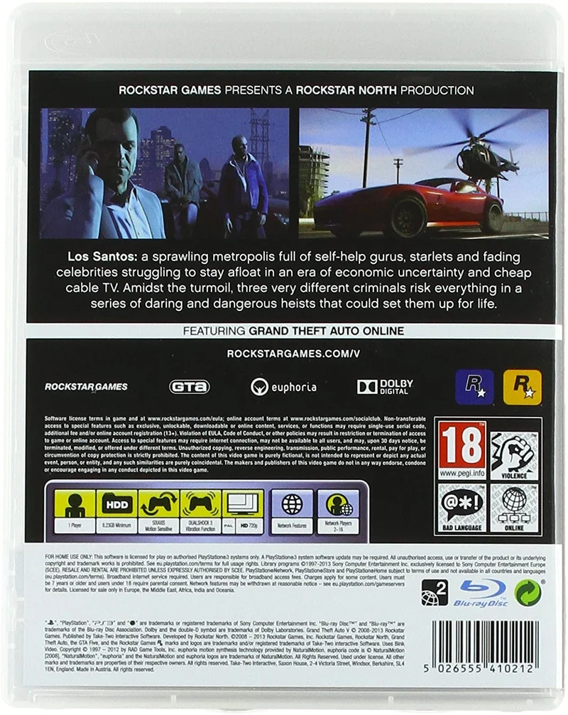 GRAND THEFT AUTO 5 PS3