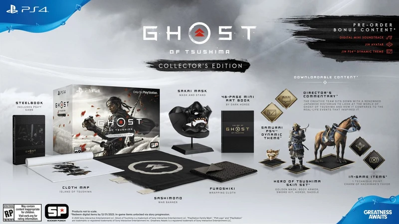 GHOST OF TSUSHIMA COLLECTOR'S EDITION PLAYSTATION 4 EDIZIONE REGNO UNITO