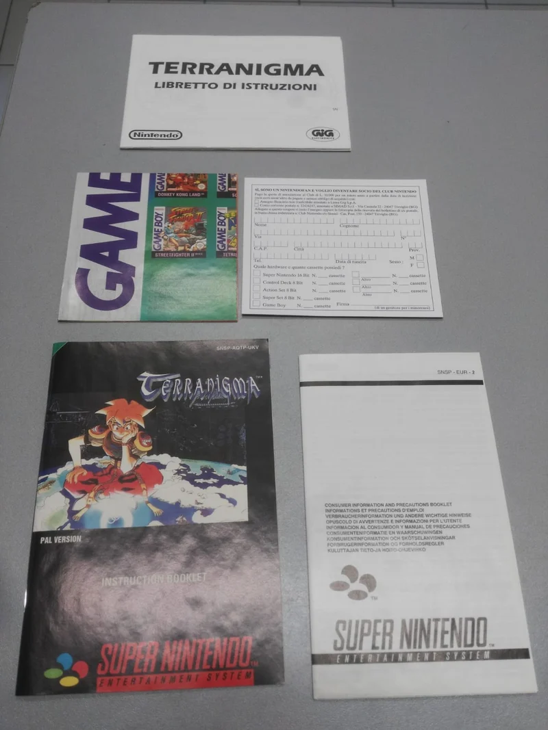 TERRANIGMA SUPER NINTENDO PAL GIG