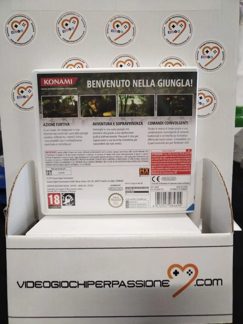 METAL GEAR SOLID SNAKE EATER NINTENDO 3DS EDIZIONE ITALIANA