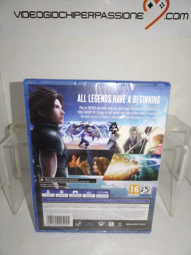 Crisis Core Final Fantasy VII Reunion Playstation 4 Edizione Europe