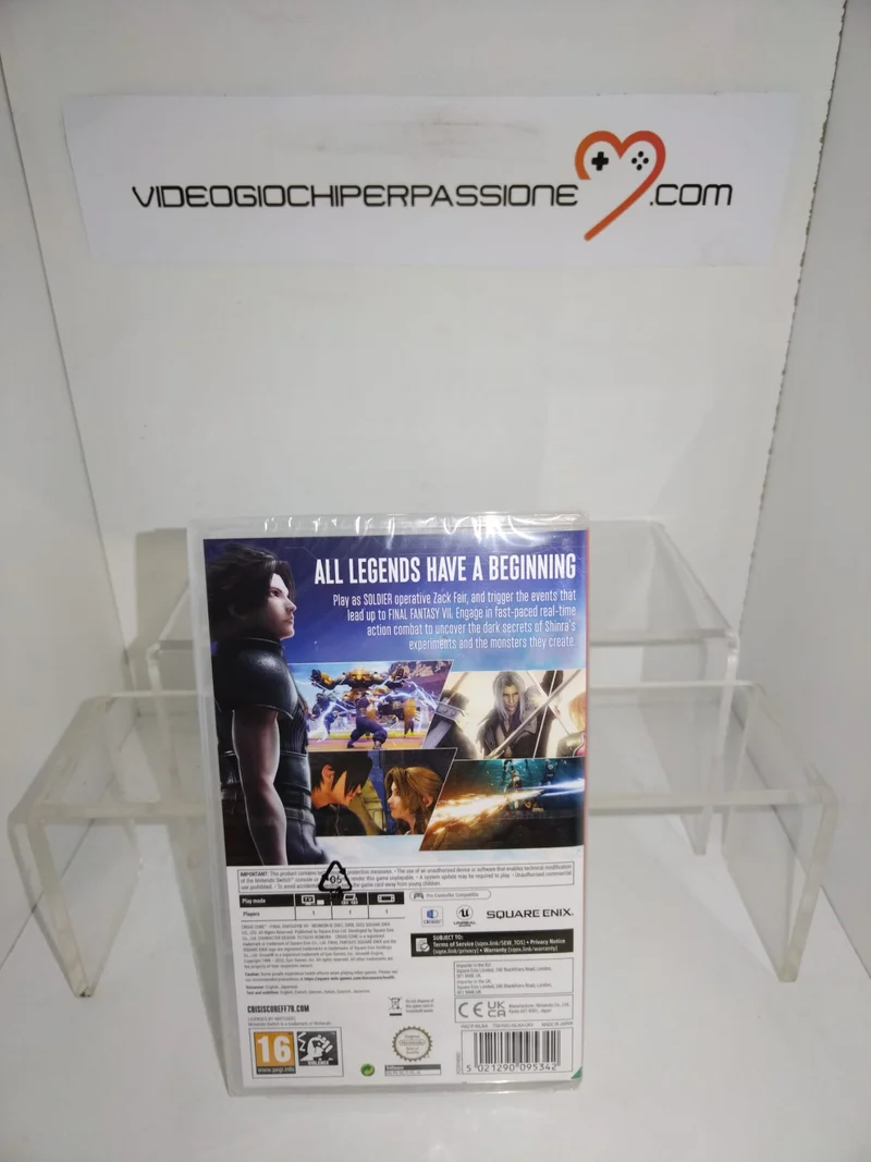 Crisis Core Final Fantasy VII Reunion Nintendo Switch Edizione Europe