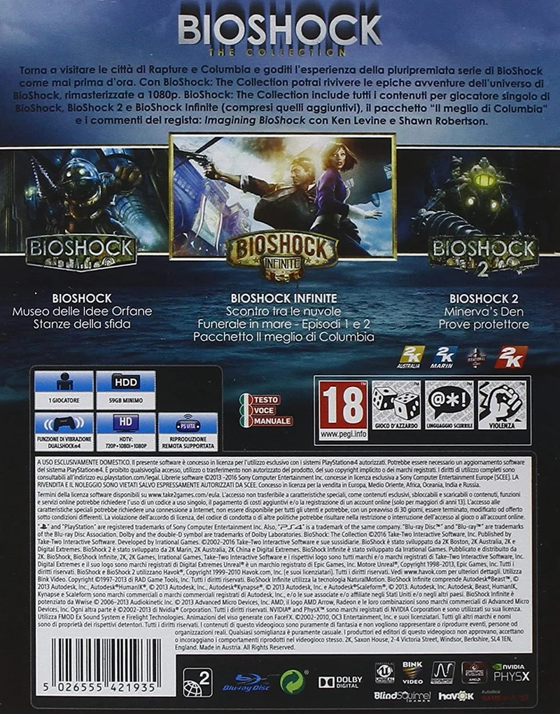 BIOSHOCK THE COLLECTION PS4 (edizione italiana)