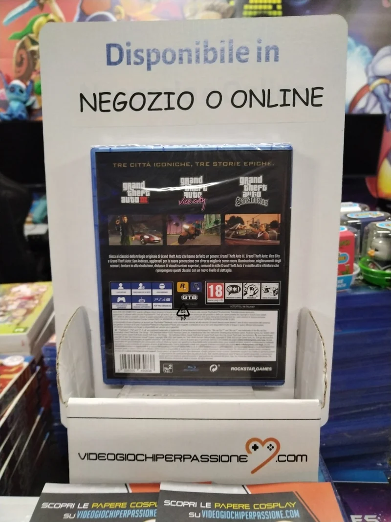 GTA - Grand Theft Auto: The Trilogy- The Definitive Edition - PlayStation 4 Edizione italiana