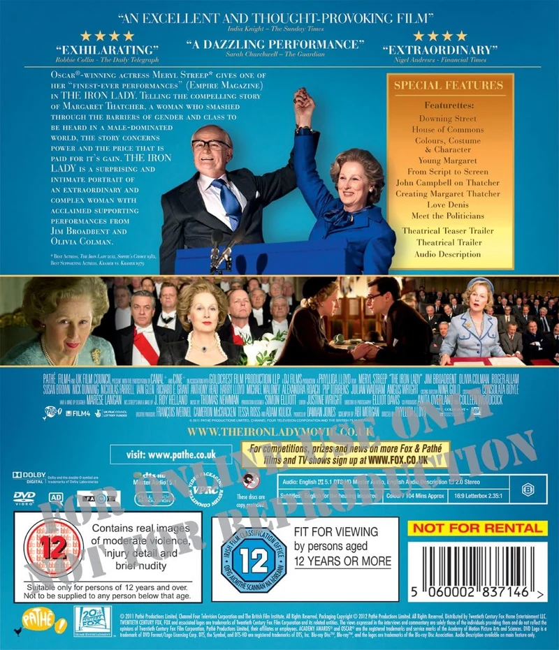 The Iron Lady – Blu Blu-ray