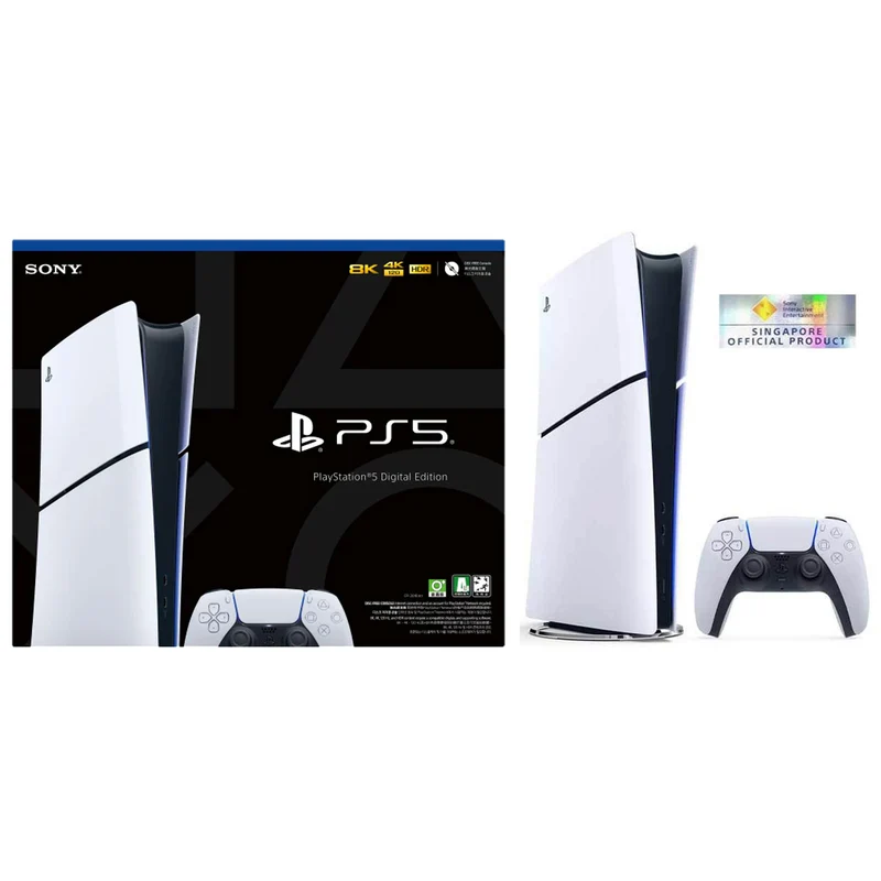 Sony PlayStation 5 Slim 825GB Digital Console [E Chassis] with 15 Months Warranty by Sony Singapore