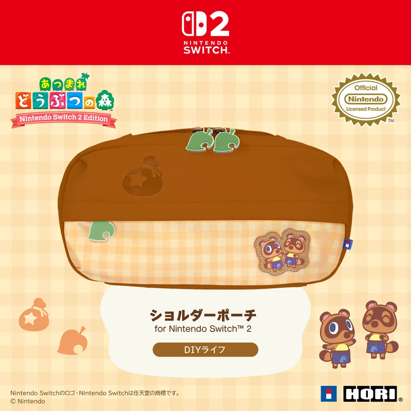 HORI Shoulder Pouch for Nintendo Switch 2 [Animal Crossing DIY Life]