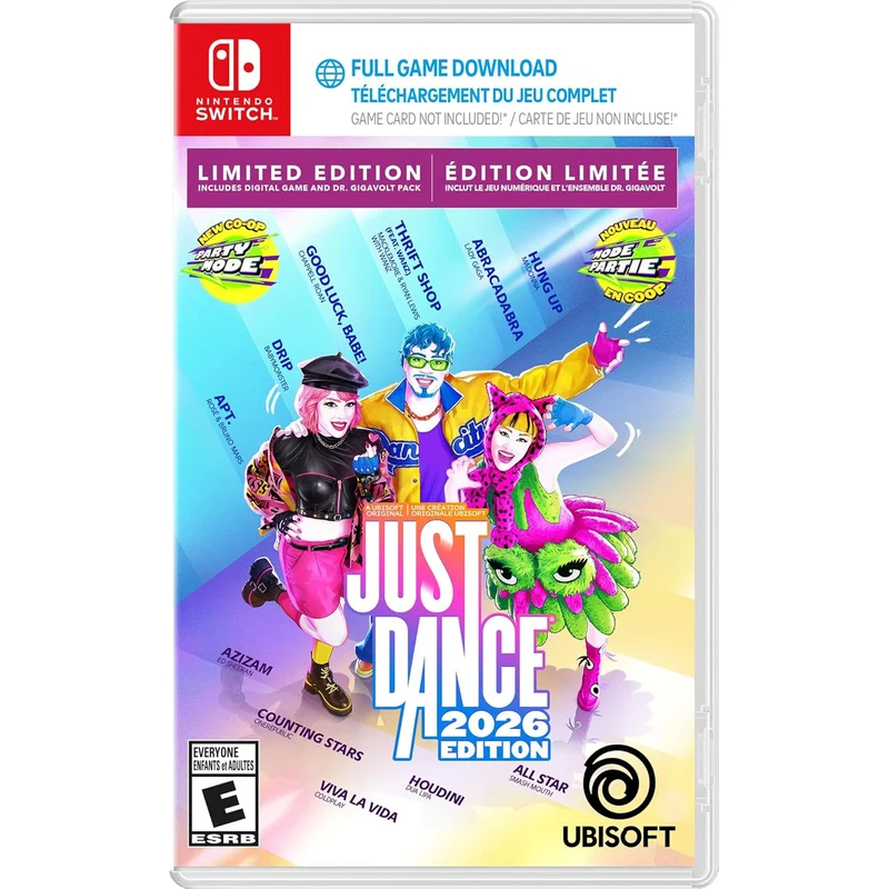 Nintendo Switch Just Dance 2026 Limited Edition (Download Code In Box)