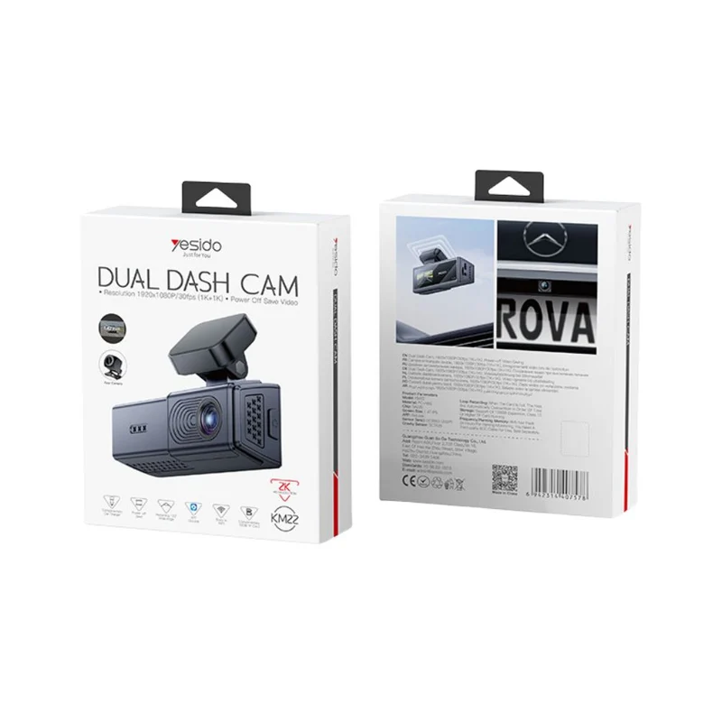 Yesido KM22 2K Two Way Car Driving Recorder