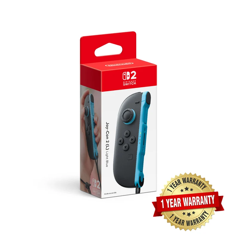 Nintendo Switch 2 Joy-Con 2 (L) Light Blue + 1 Year Warranty by Nintendo Distributor Singapore
