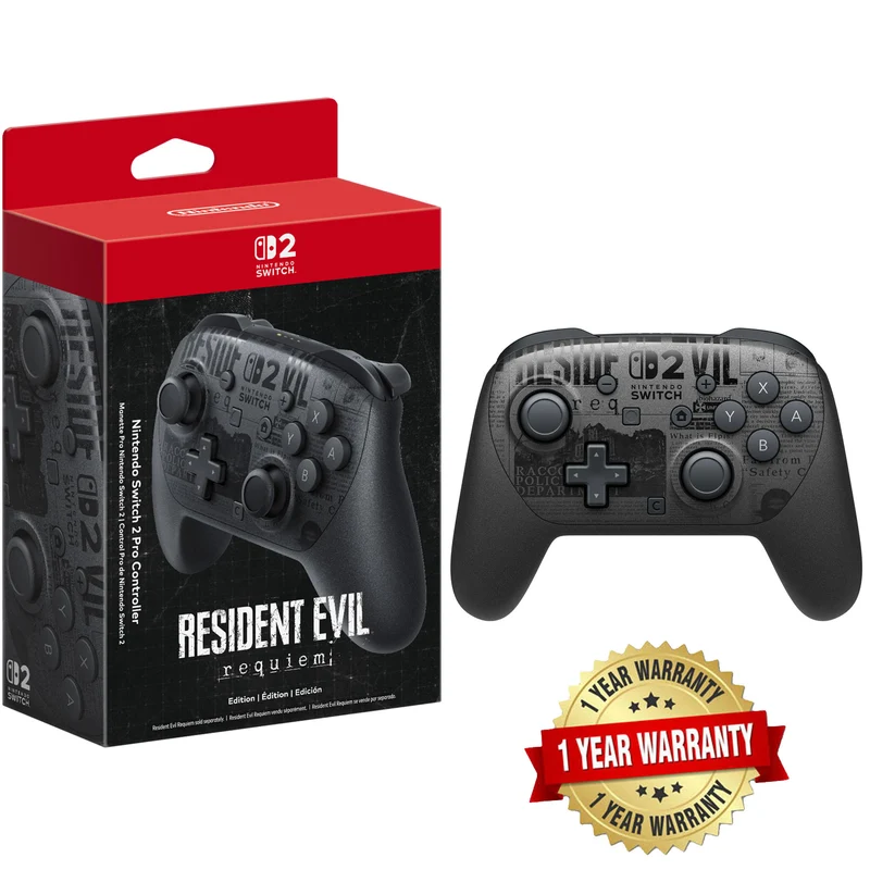 Nintendo Switch 2 Pro Controller [Resident Evil Requiem Edition] + 1 Year Warranty by Nintendo Distributor Singapore