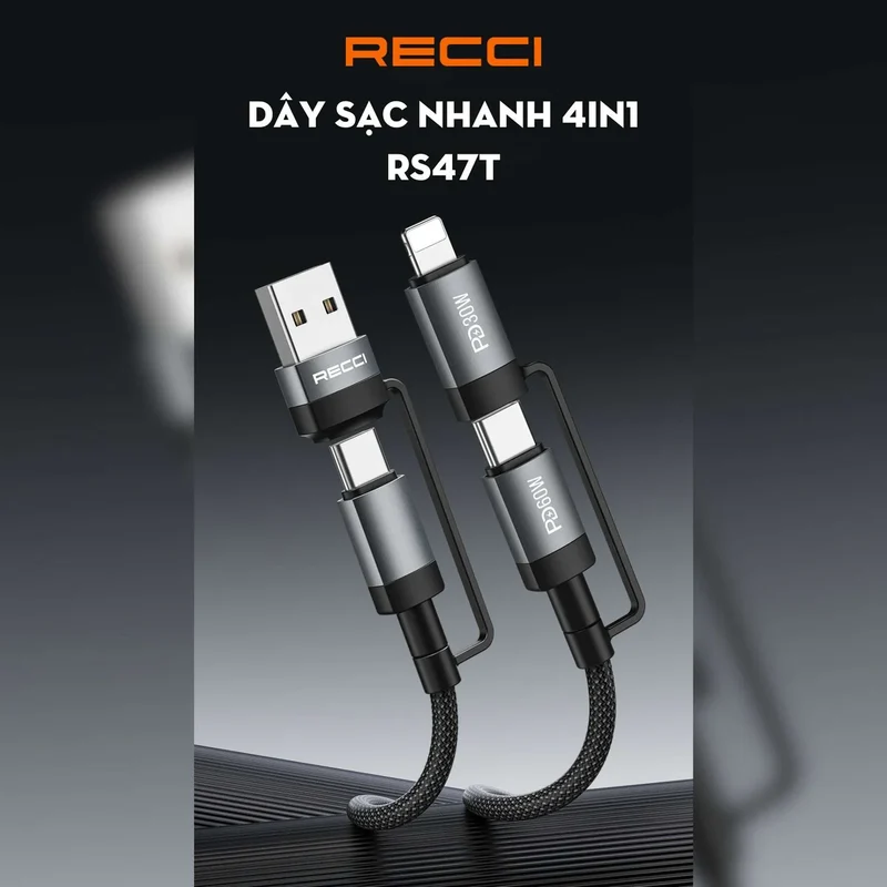MultiFunction Series 60W 4- in-1 Fast Charging RS47T
