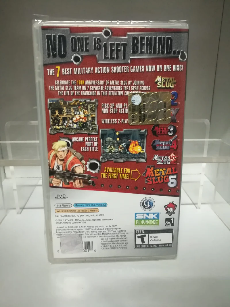 METAL SLUG ANTOLOGY PSP EDIZIONE AMERICANA