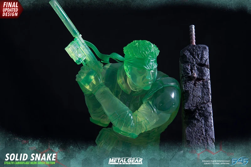 SOLID SNAKE - METAL GEAR SOLID - FIRST 4 FIGURES - EDIZIONE ESCLUSIVA CAMO GREEN