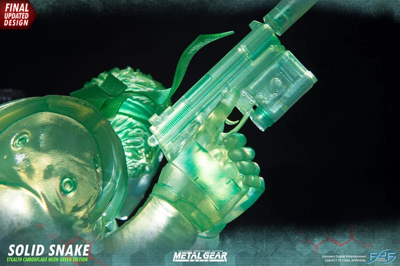 SOLID SNAKE - METAL GEAR SOLID - FIRST 4 FIGURES - EDIZIONE ESCLUSIVA CAMO GREEN