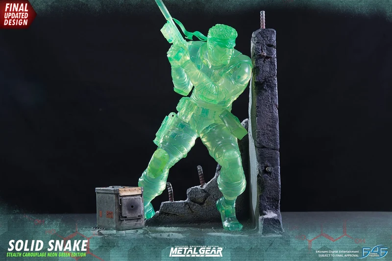 SOLID SNAKE - METAL GEAR SOLID - FIRST 4 FIGURES - EDIZIONE ESCLUSIVA CAMO GREEN