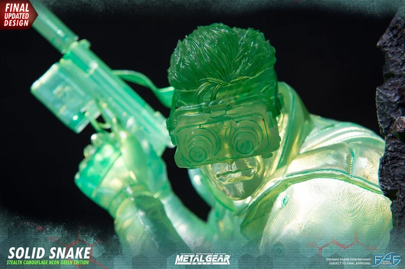 SOLID SNAKE - METAL GEAR SOLID - FIRST 4 FIGURES - EDIZIONE ESCLUSIVA CAMO GREEN