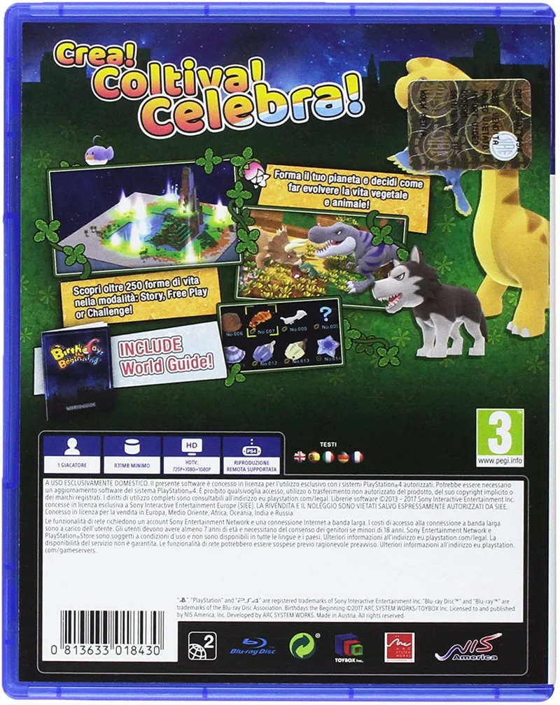 BIRTHDAYS THE BEGINNING PLAYSTATION 4 EDIZIONE ITALIANA