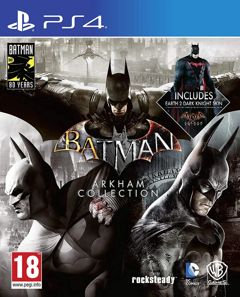 BATMAN ARKHAM COLLECTION STEEL BOOK EDITION PLAYSTATION 4 EDIZIONE REGNO UNITO