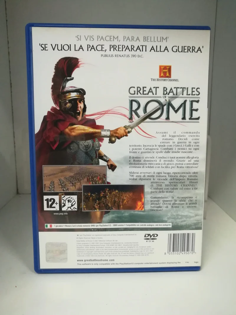 THE HISTORY CHANNEL GREAT BATTLES OF ROME PS2 (usato)versione italiana)